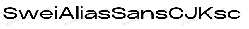 SweiAliasSansCJKsc B字体转换